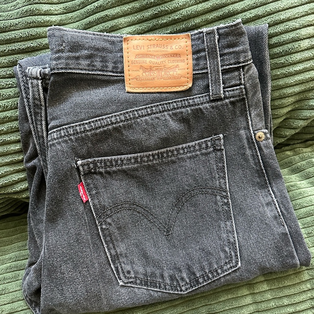 Levi - Dad Jean - High-Waist Black Denim Jeans - 27/30